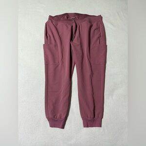 Mandala Women's Petite‎ 2XL Scrub Jogger Pants Pink